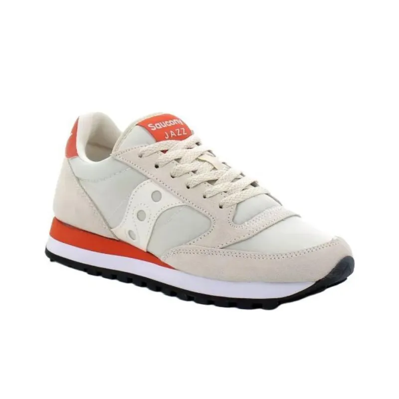 Saucony Jazz Anti Slip Wear Resistant Low Top Running Shoes Women's Beige Orange-2