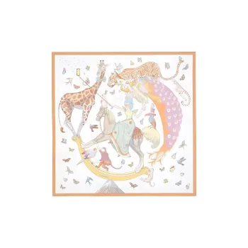 HERMES Dynamic Share Silk Scarves Women's