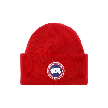Canada Goose Arctic Logo Patch Knitted Beanie