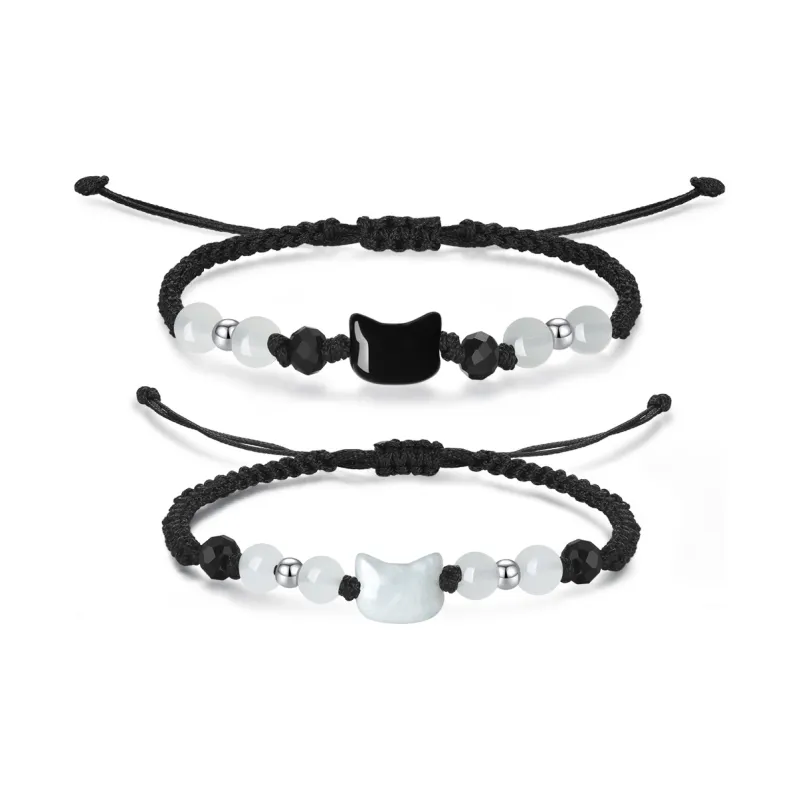 Shiban Colored Glaze Jade Bracelets Unisex-4
