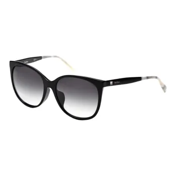 MaxMara Plate Frame Cat Eye Sunglasses Women's Black