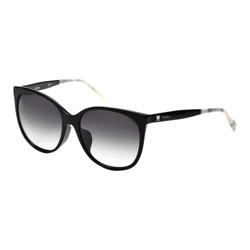 MaxMara Plate Frame Cat Eye Sunglasses Women's Black-0