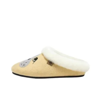 Hush Puppies Rubber Sole Abrasion-Resistant Wrap-toe Slippers Unisex Yellow