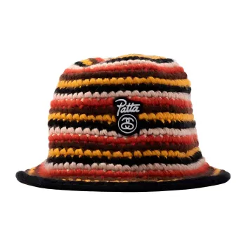 Stussy X Patta Bucket Hat Striped Knit