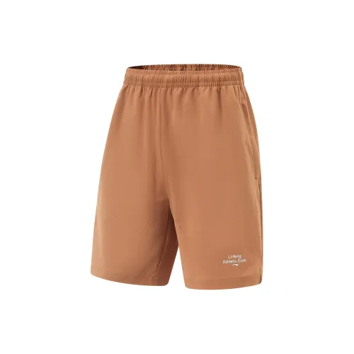 LiNing Fitness Series Sports Shorts Men's Amber Brown