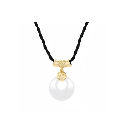 BLESSED BULLET Chalcedony Necklaces Women's