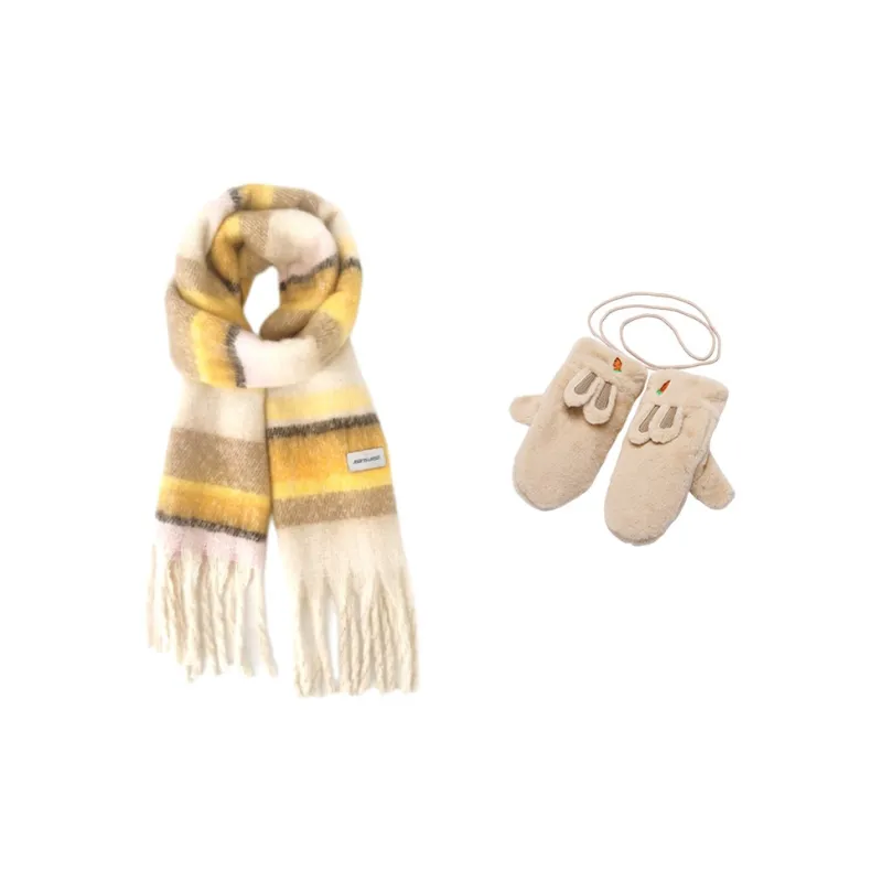 JEANSWEST Polyester Knit Scarves Unisex-31
