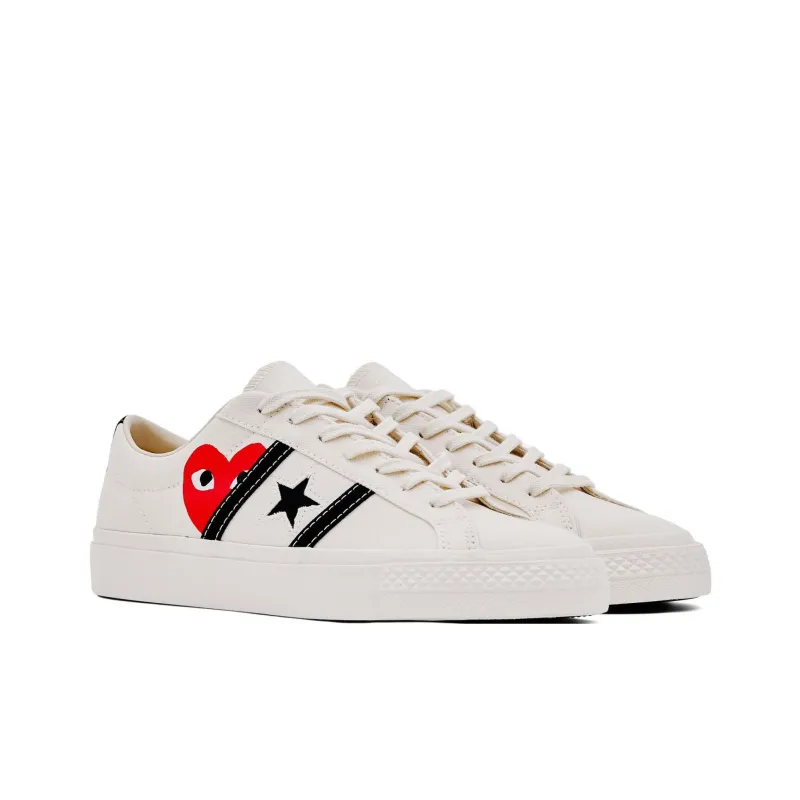Converse One Star Academy Pro Ox Comme Des Garcons Play Milk-3