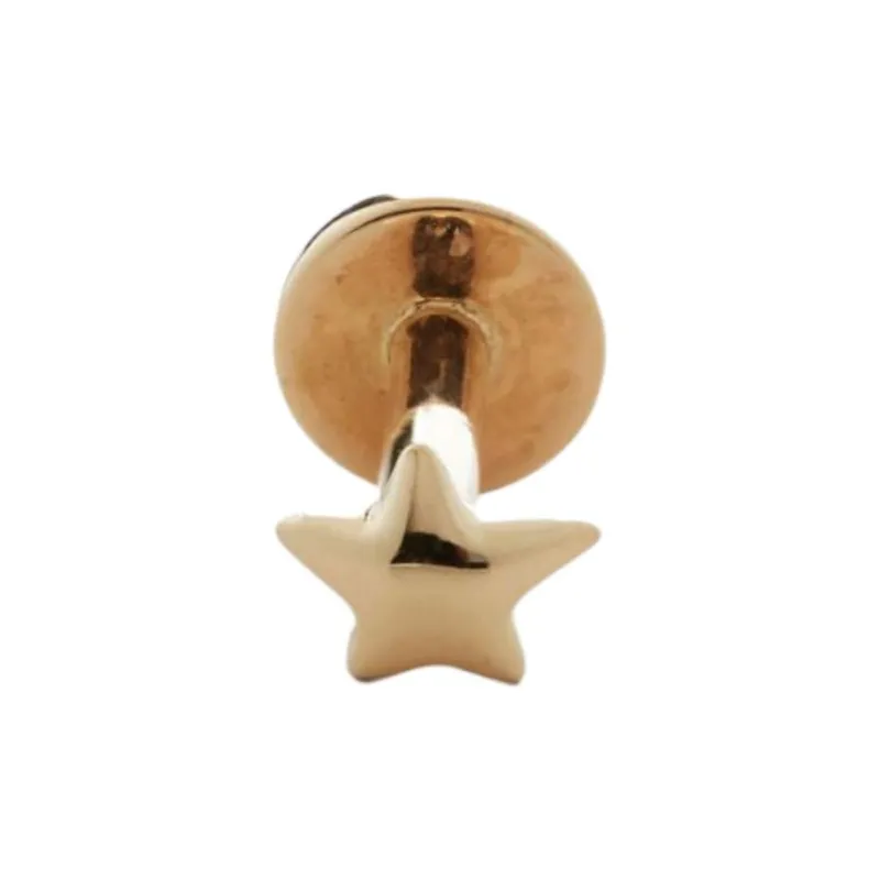 Monica Vinader 14kt Yellow Gold Star Single Earring-1