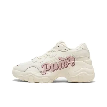 PUMA Pulsar Wedge Anti Slip Wear Resistant Low Top Chunky Sneakers Women's Beige Pink