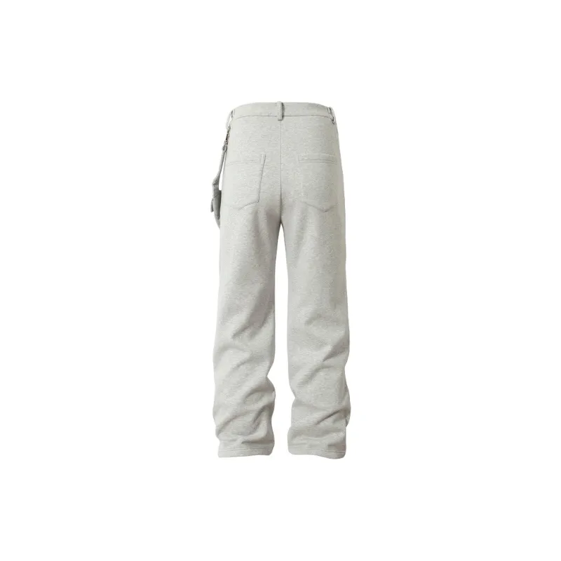 YADcrew Casual Pants Unisex Heather Gray-1