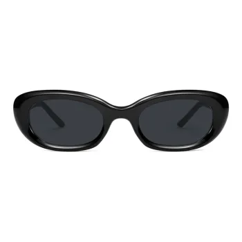 JIGOTT TR/Memory Plastic Oval Sunglasses Unisex