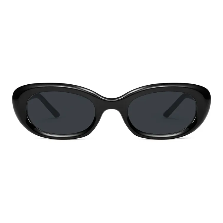 JIGOTT TR/Memory Plastic Oval Sunglasses Unisex-0