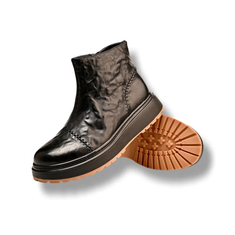 Brounvanm Ankle Boots Men's Black-4