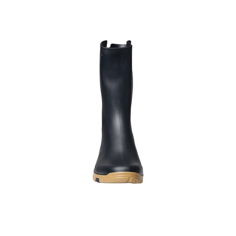 DECATHLON 100 Collection Simple Lightweight Warm Water-Resistant And Wear-Resistant Rain Boots Men's Black-2
