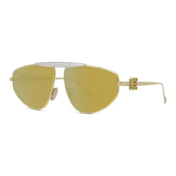 LOEWE Metal Irregular Shape Sunglasses Women's Gold