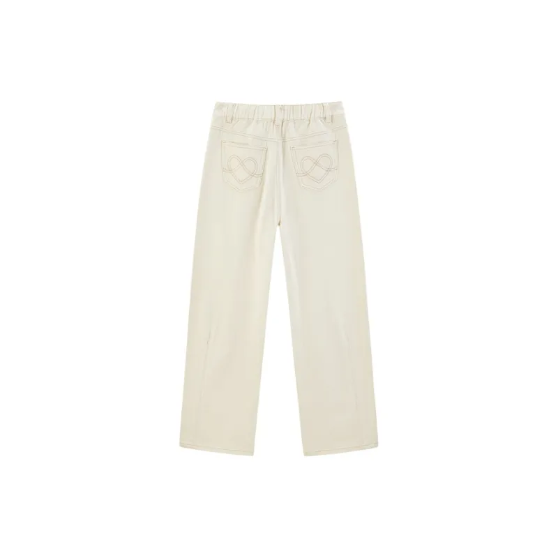 LEDIN Jeans Women's Coconut Milk White-4