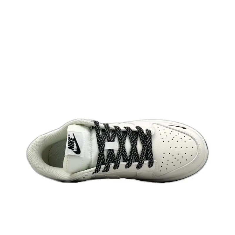 Nike Dunk SB Anti Slip Wear Resistant Low Top Skateboard Shoes Unisex White-2