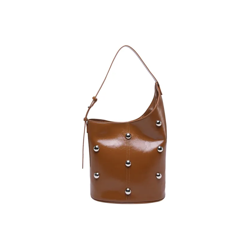 Yalu PU Shoulder Bag, Handbag Women's Black/Coffee/Brown/Red-4