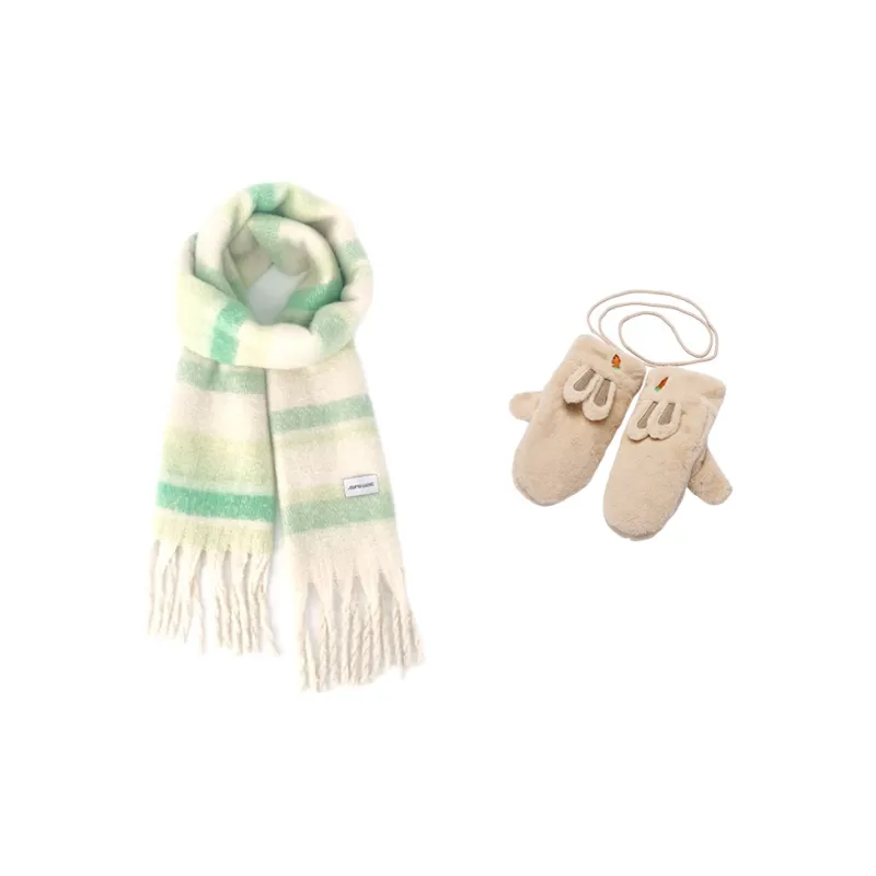 JEANSWEST Polyester Knit Scarves Unisex-32