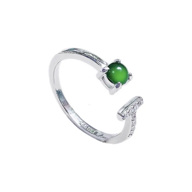 PUPAN Ice Glutinous Jadeite Rings Women's-0