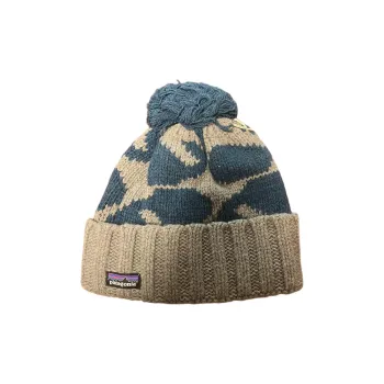 Patagonia Wool Polyester Nylon Beanies Men's Gray
