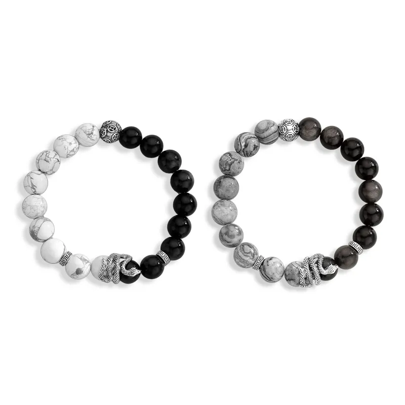 Tanizuku Obsidian Bracelets Unisex-4