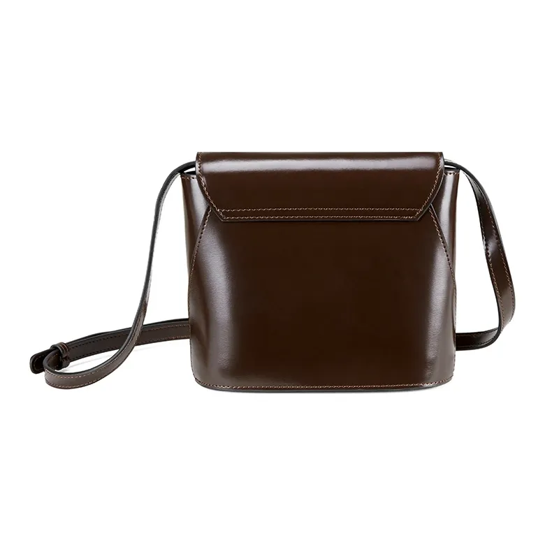 PIERRE CARDIN Cow Leather Crossbody Bag, Shoulder Bag Regular Women's Bitter Coffee-3