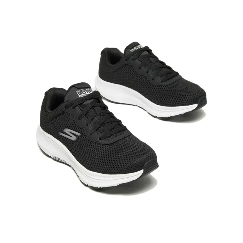 Skechers MEN'S GO Cushioning Anti Slip And Wear Resistant Low Top Running Shoes Men's Black White-2