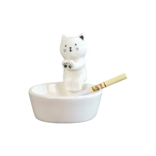 Muyan Alloy Cut Out Kitten Clip on Earrings Womens