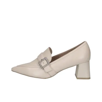 CAPRICE Gillian Chunky Heel High Heels 5.5cm Women's Beige