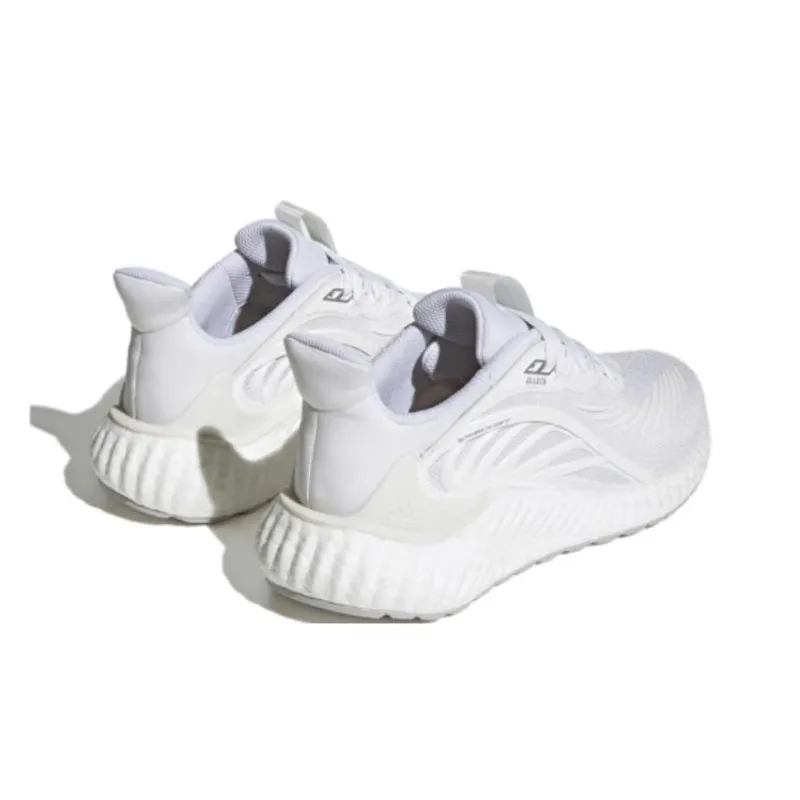 Adidas Alphaboost Cushioning And Breathable Low Top Running Shoes Unisex White-3