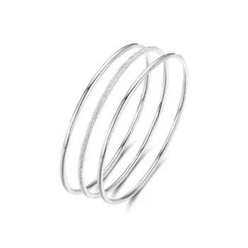 Master Kim Ne Zha Sterling Silver Qian Kun Circle Bangle Unisex
