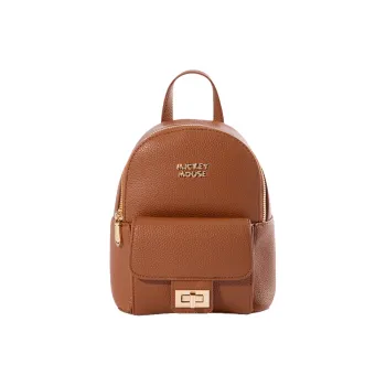 Disney Mickey Series Synthetic Leather Backpack Women's Brown/Black