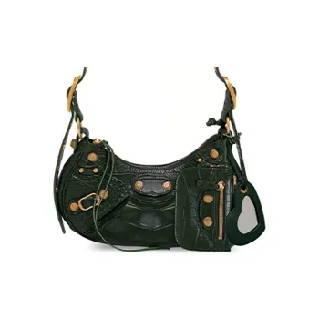 Balenciaga Cagole Embossed Shoulder Bag