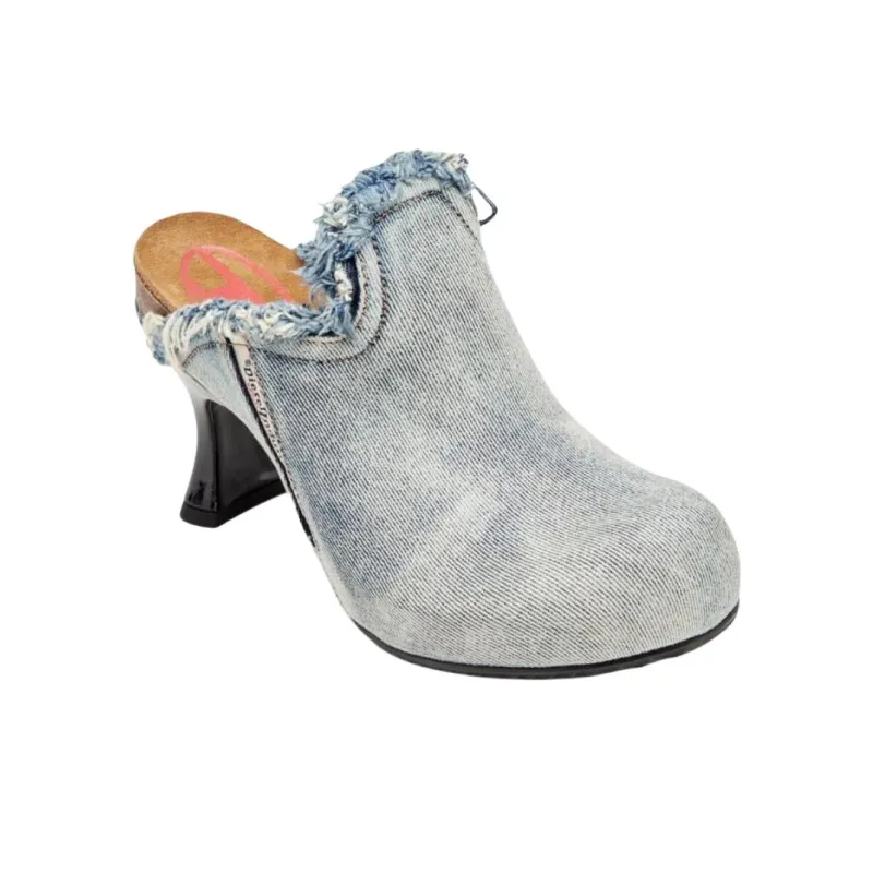 DIESEL Frayed Denim Mules Women's-2