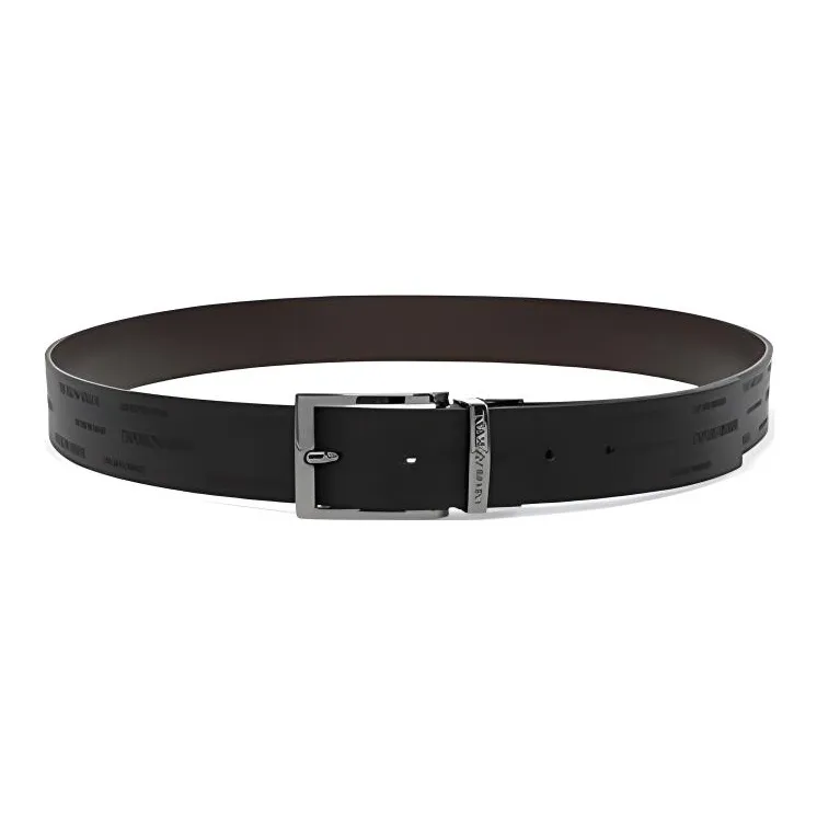 EMPORIO ARMANI Logo Embossed Reversible Belt-2