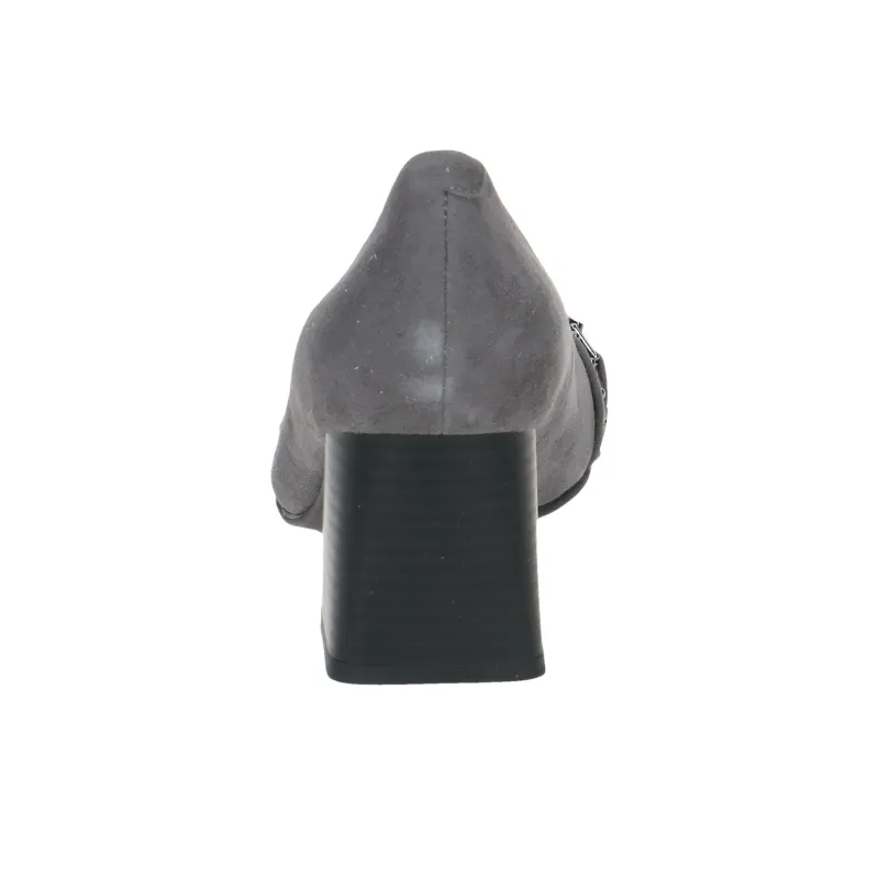 CAPRICE Tessa Chunky Heel High Heels 6cm Women's Gray-5