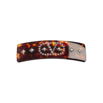 Valentino Resin Hair Clips Women's Brown/Yellow