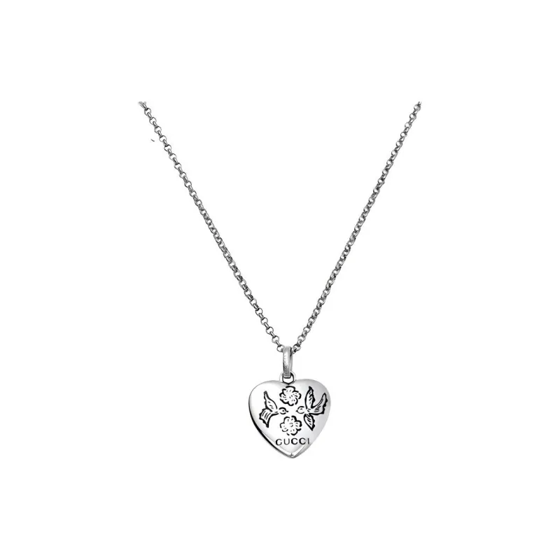 GUCCI 925 Sterling Silver Necklaces Women's Silver-1