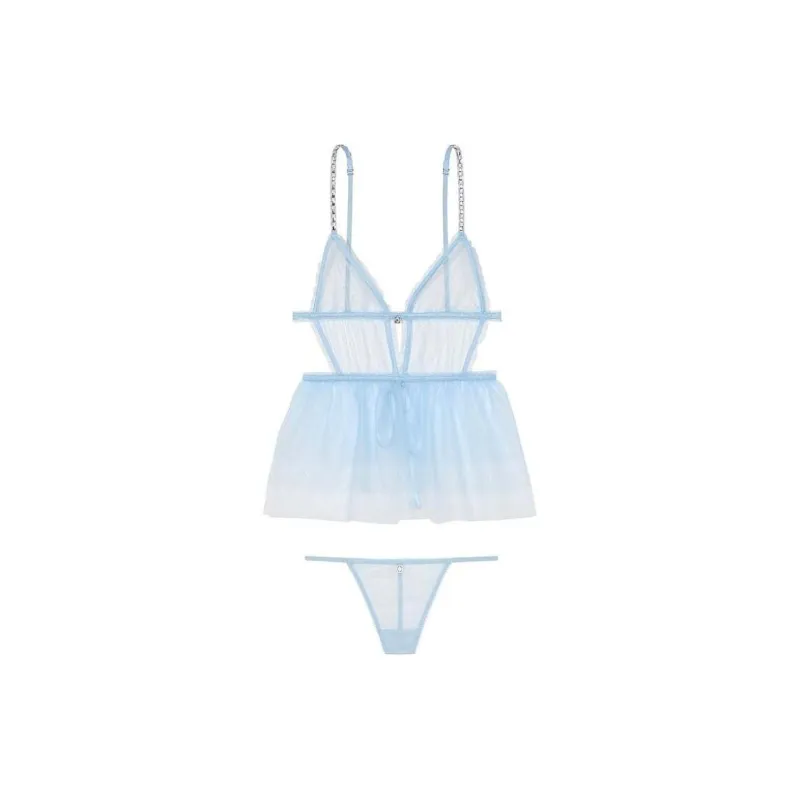 Victoria's Secret Underwear Set Women's Clear Blue-0