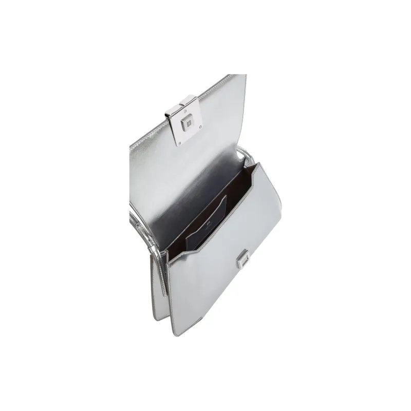 Givenchy 4G Calfskin Shoulder Bag Regular Women's Light Silver-3