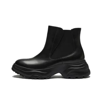 Le Saunda Short Chelsea Boots Women's Twilight Black Color