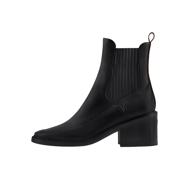 LOUIS VUITTON Jazz Chelsea Short Chelsea Boots 6cm Women's Black-0