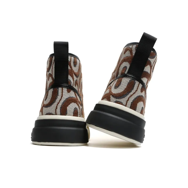 Kemaron Durable Lightweight And Breathable High-Top Skateboard Shoes Men's-19