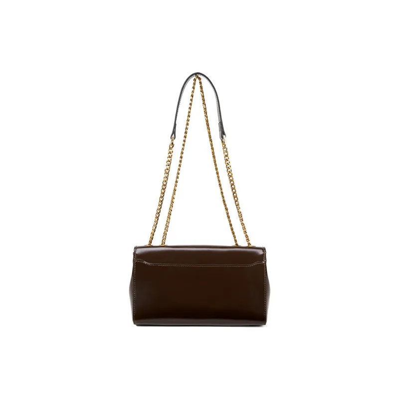 PIERRE CARDIN Cow Leather Premium Vintage Shoulder Bag, Crossbody Bag Regular Women's Bitter Coffee-3