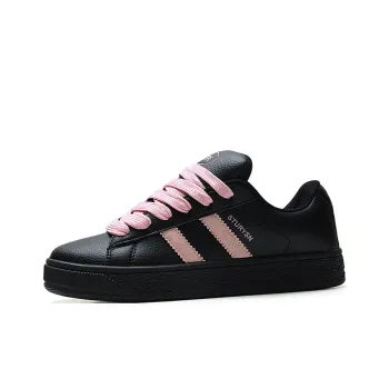 STUR YSN Wear resistant And Lightweight Low Top Skateboard Shoes Women's Black Pink
