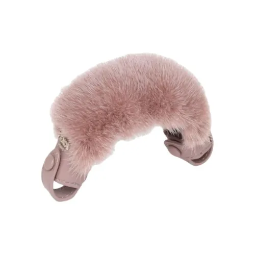 FENDI Mink Fur Leather Controller Dust-Resistant Case Accessory Small Size Women's Pink