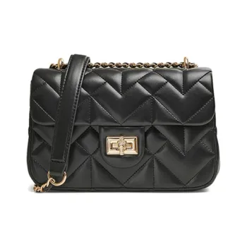 Tata Artificial Leather Crossbody Bag Trumpets Women's Black/Ecru