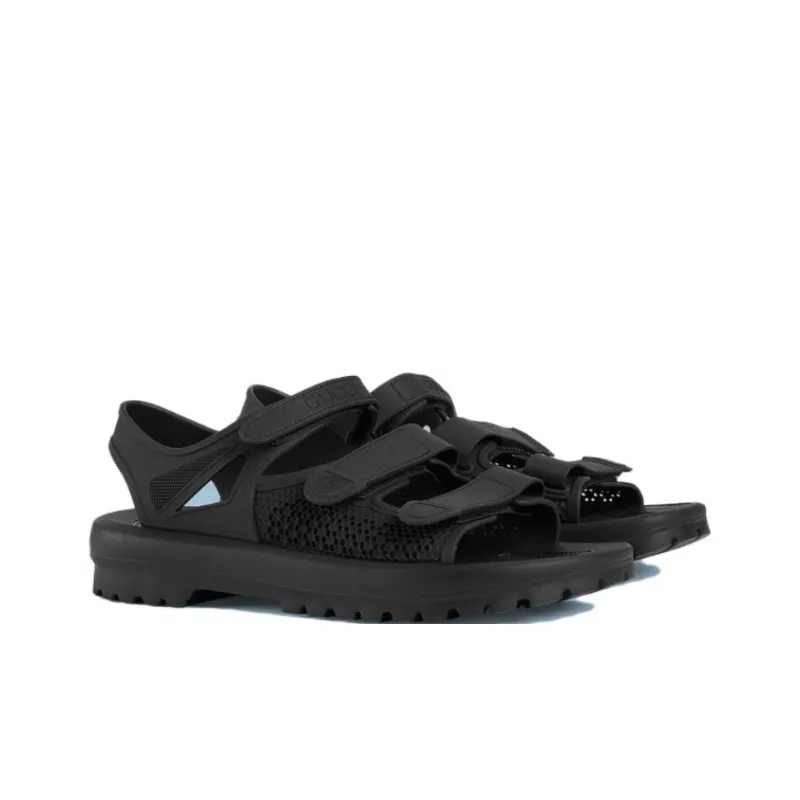 GUCCI Velcro Sandal 'Black Honeycomb'-2